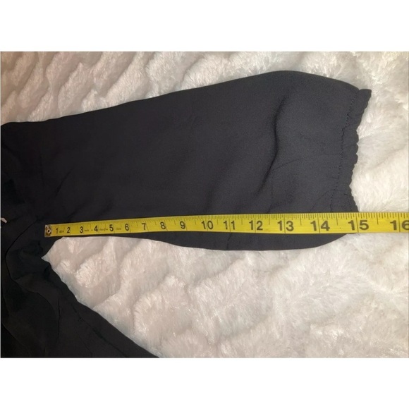 Abercrombie & Fitch Long Sleeve Babydoll Mini Dress Black Size Medium - Picture 11 of 11